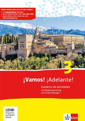Produktbild: &iexcl;Vamos! &iexcl;Adelante! 3. Cuaderno de actividades mit Mediensammlung und Online-&Uuml;bungen