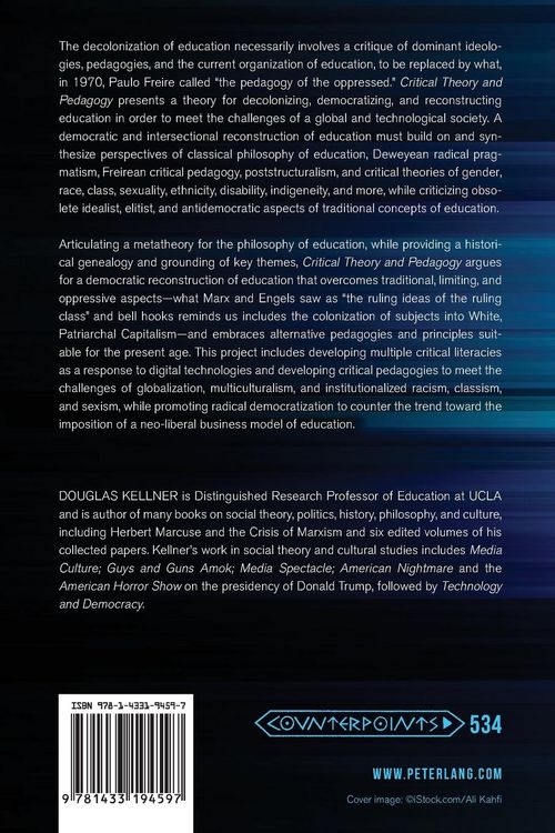 Produktbild: Critical Theory and Pedagogy