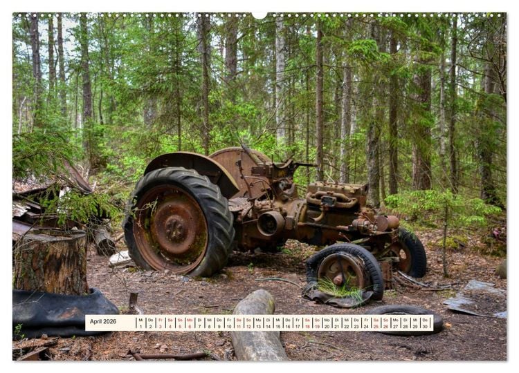 Produktbild: Autowracks - Verlorener Glanz 2026 (hochwertiger Premium Wandkalender 2026 DIN A2 quer), Kunstdruck in Hochglanz