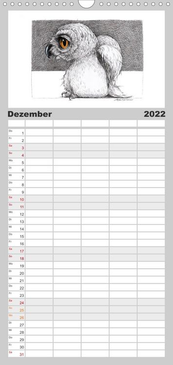Produktbild: Familienplaner TIERONISCH (Wandkalender 2022 , 21 cm x 45 cm, hoch)