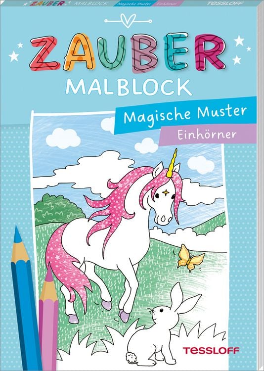 Produktbild: Zaubermalblock. Magische Muster. Einh&ouml;rner
