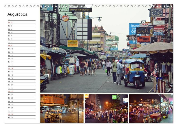 Produktbild: Das bunte Leben in Thailand (Wandkalender 2026 DIN A3 quer), CALVENDO Monatskalender