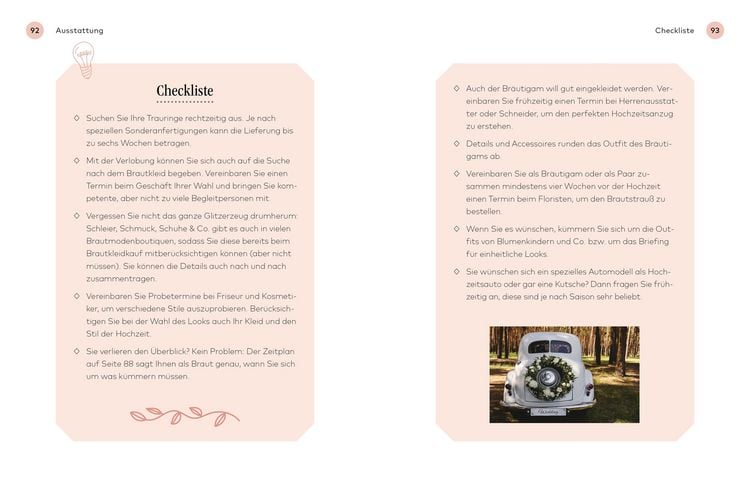 Produktbild: Unser Hochzeitsplaner mit Checklisten