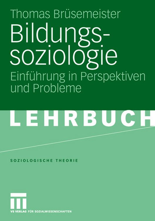 Produktbild: Bildungssoziologie