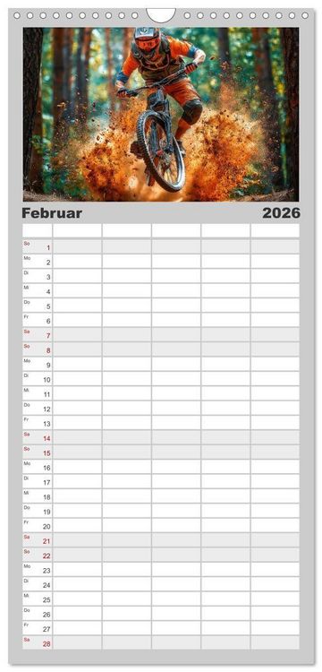 Produktbild: Familienplaner 2026 - Radsport &ndash; Vom Training zum Triumph mit 5 Spalten (Wandkalender, 21 x 45 cm) CALVENDO