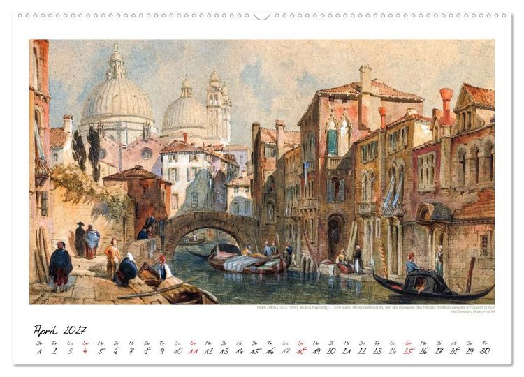 Produktbild: Venedig - Gem&auml;lde aus drei Jahrhunderten. Kunstkalender (Wandkalender 2027 DIN A2 quer), CALVENDO Monatskalender