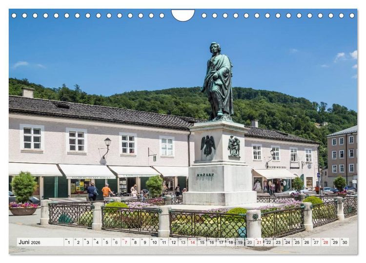 Produktbild: Charmantes Stadtherz SALZBURG (Wandkalender 2026 DIN A4 quer), CALVENDO Monatskalender