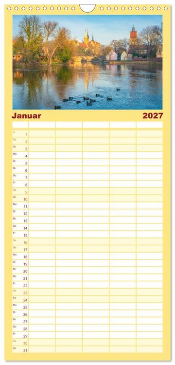 Produktbild: Familienplaner 2027 - Merseburg - Meine Domstadt an der Saale mit 5 Spalten (Wandkalender, 21 x 45 cm) CALVENDO