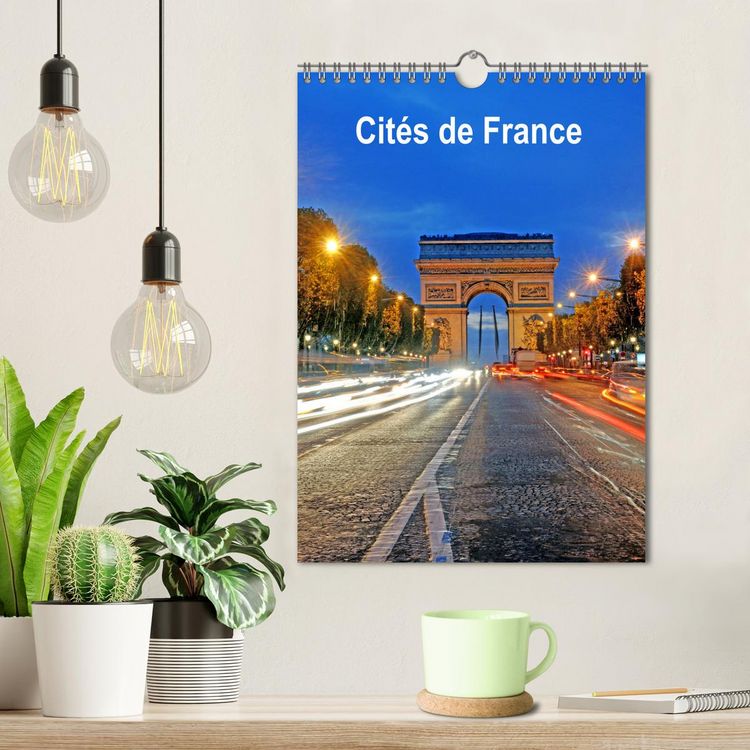 Produktbild: Cit&eacute;s de France (Calendrier mural 2026 DIN A4 horizontal), CALVENDO calendrier mensuel