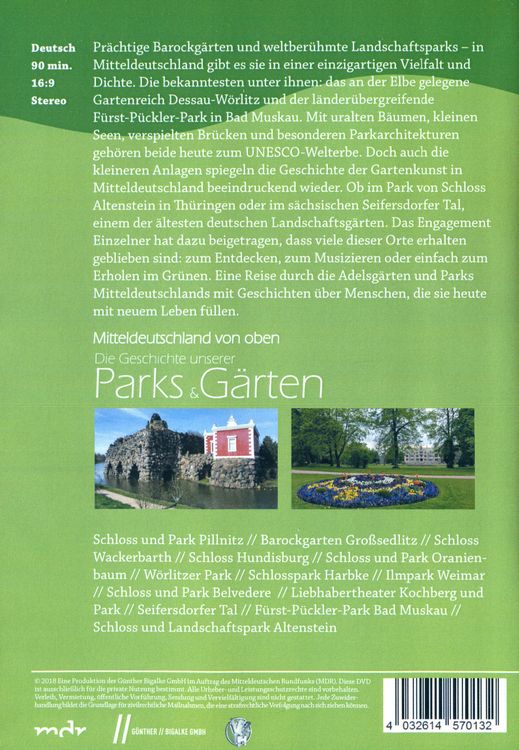 Produktbild: Sagenhaft - Mitteldeutschland von oben - Die Geschichte unserer Parks & G&auml;rten