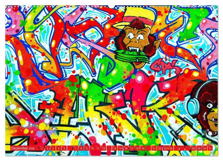 Produktbild: Street art K&ouml;ln Michael Jaster (Wandkalender 2026 DIN A2 quer), CALVENDO Monatskalender