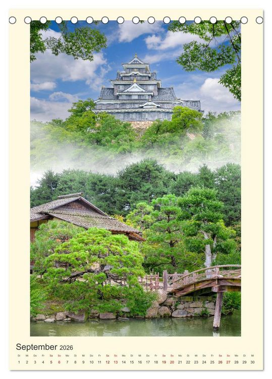 Produktbild: Japan - eine Sommerreise durch die Zeit (Tischkalender 2026 DIN A5 hoch), CALVENDO Monatskalender