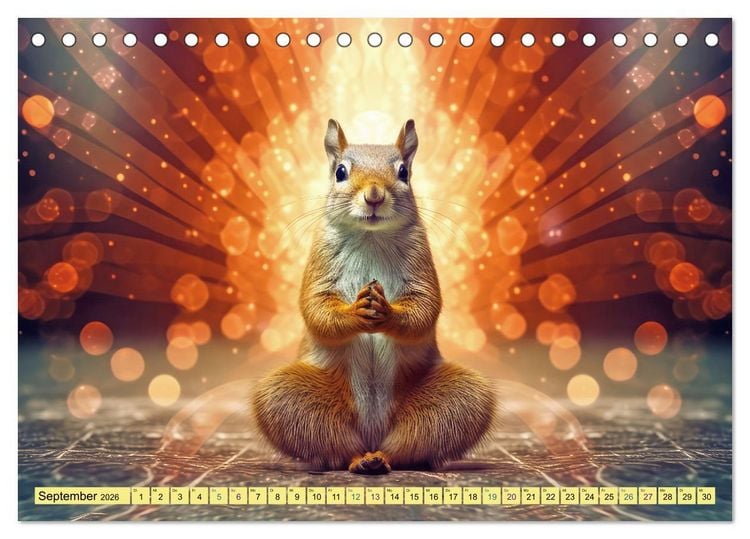 Produktbild: Eichh&ouml;rnchen im Erlebnishunger (Tischkalender 2026 DIN A5 quer), CALVENDO Monatskalender