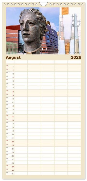 Produktbild: Familienplaner 2026 - Breslau. Polens architektonisches Juwel an der Oder mit 5 Spalten (Wandkalender, 21 x 45 cm) CALVENDO