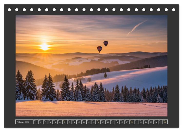 Produktbild: Aktives Sauerland (Tischkalender 2026 DIN A5 quer), CALVENDO Monatskalender