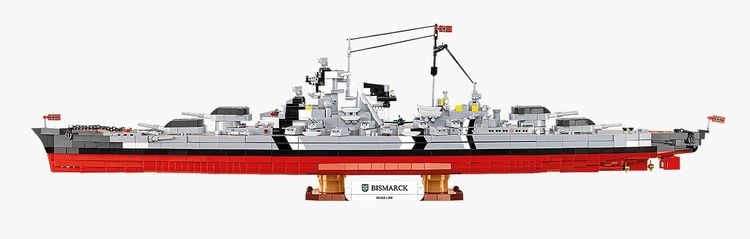 Produktbild: COBI Historical Collection 4860 - Battleship Bismarck, WWII, Bausatz 1:300, 3204 Klemmbausteine