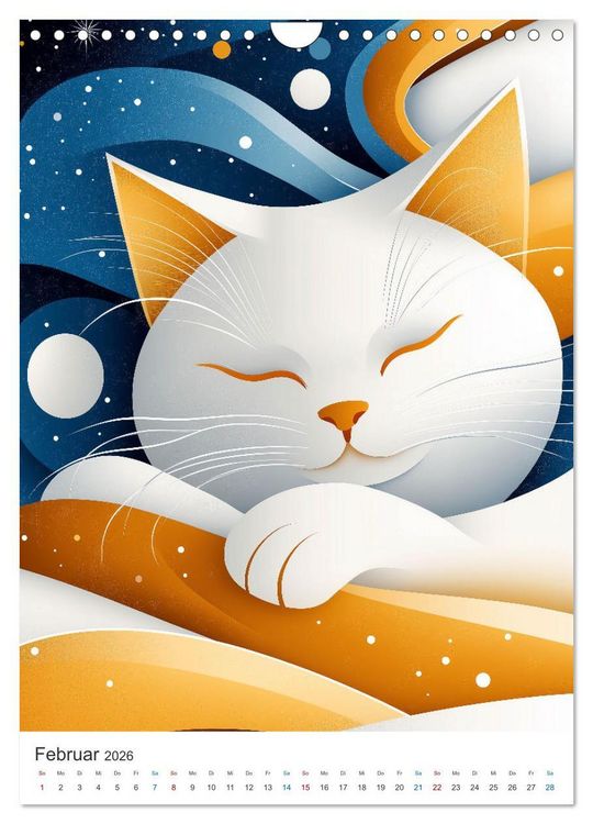 Produktbild: Kunterbunte Katzenbande (Wandkalender 2026 DIN A4 hoch), CALVENDO Monatskalender