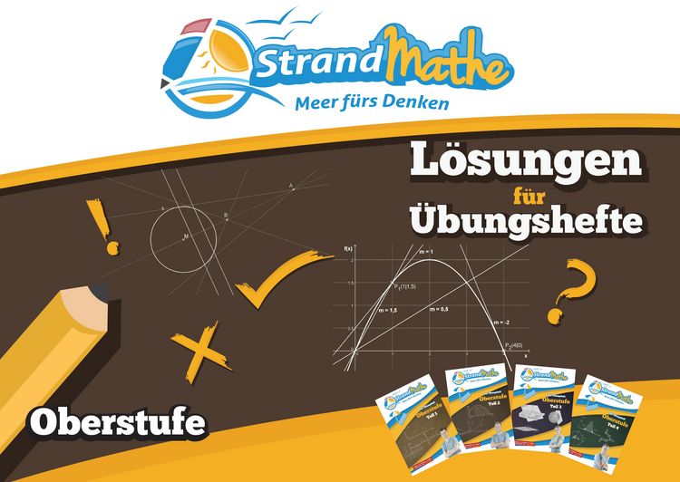 Produktbild: StrandMathe L&ouml;sungen zu Oberstufenheften Teil 1-4 - Abiturvorbereitung