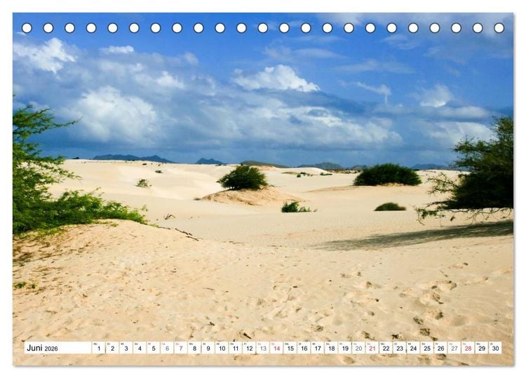 Produktbild: Boa Vista - Kapverden. Die Gem&uuml;tliche (Tischkalender 2026 DIN A5 quer), CALVENDO Monatskalender