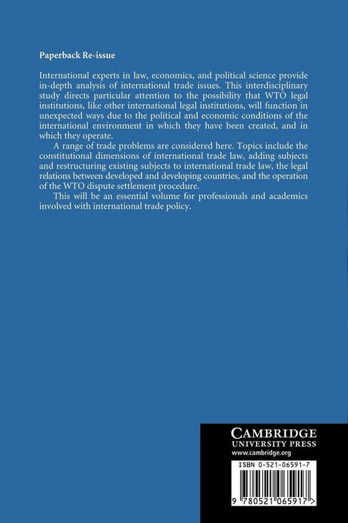 Produktbild: The Political Economy of International Trade Law