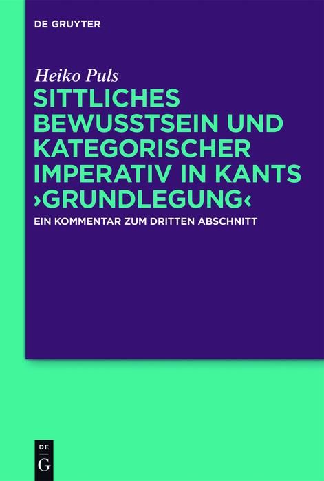 Produktbild: Sittliches Bewusstsein und kategorischer Imperativ in Kants >Grundlegung<