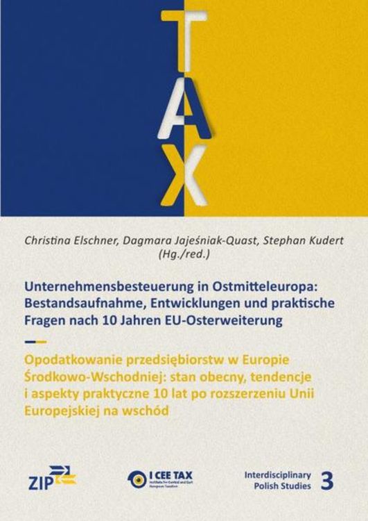 Bild vom Artikel Interdisciplinary Polish Studies / Unternehmensbesteuerung in Ostmitteleuropa vom Autor Christina Elschner