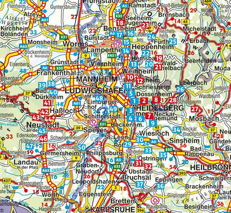 Produktbild: ROTHER Wanderf&uuml;hrer Rhein-Neckar