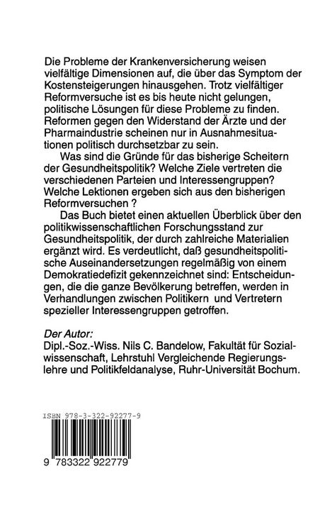 Produktbild: Gesundheitspolitik