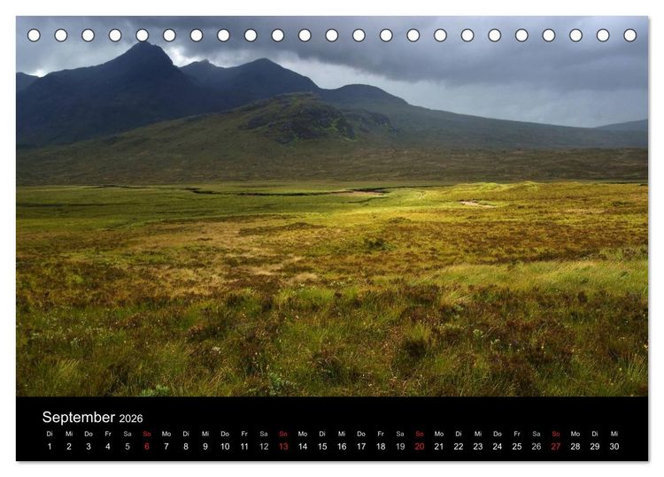 Produktbild: Schottland 2026 (Tischkalender 2026 DIN A5 quer), CALVENDO Monatskalender