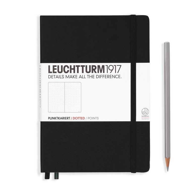 Produktbild: Notizbuch Medium A5 dotted schwarz