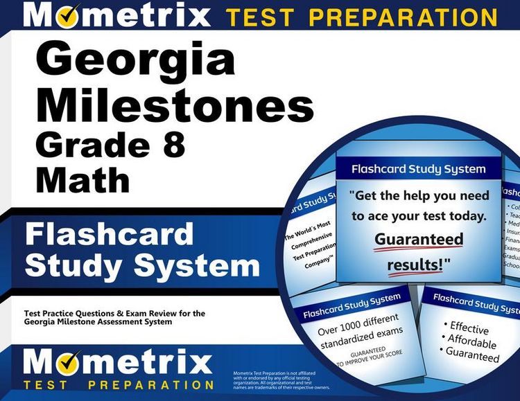 Produktbild: Georgia Milestones Grade 8 Mathematics Flashcard Study System