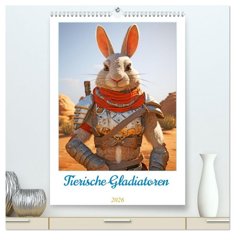 Produktbild: Tierische Gladiatoren (hochwertiger Premium Wandkalender 2026 DIN A2 hoch), Kunstdruck in Hochglanz