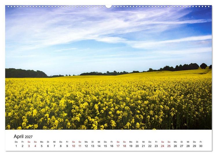 Produktbild: Schleswig-Holstein in 365 Farben (Wandkalender 2027 DIN A2 quer), CALVENDO Monatskalender