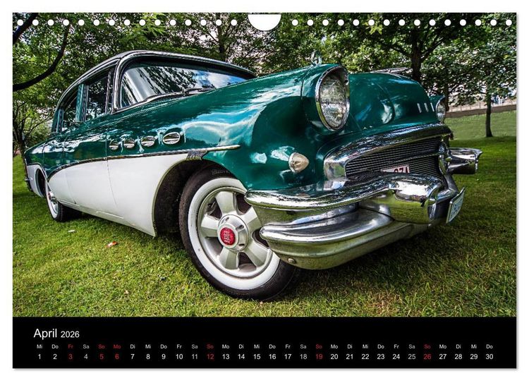 Produktbild: Faszination Oldtimer und Autolegenden (Wandkalender 2026 DIN A4 quer), CALVENDO Monatskalender