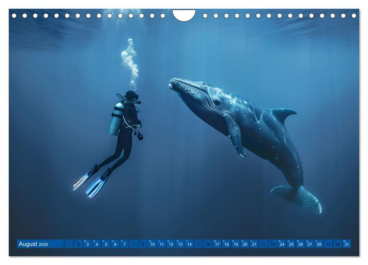 Produktbild: Erlebe mit mir verzaubernde Unterwasserwelten Tauchen (Wandkalender 2026 DIN A4 quer), CALVENDO Monatskalender