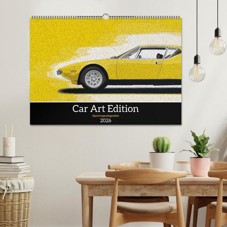 Produktbild: Car Art Edition Sportwagenlegenden (Wandkalender 2026 DIN A2 quer), CALVENDO Monatskalender