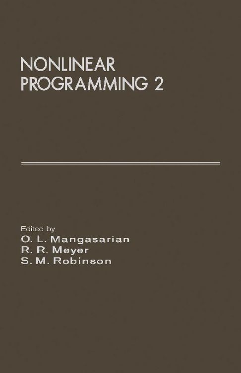 Produktbild: Nonlinear Programming 2