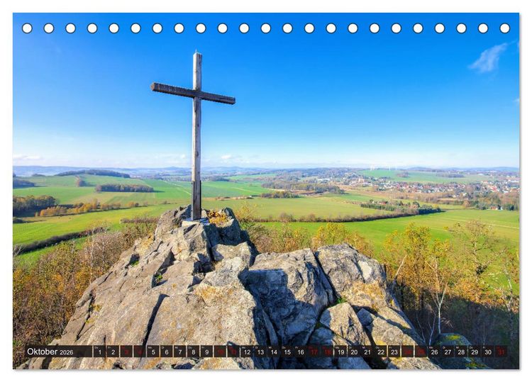 Produktbild: Zittauer Gebirge - Deutschlands kleinstes Mittelgebirge (Tischkalender 2026 DIN A5 quer), CALVENDO Monatskalender