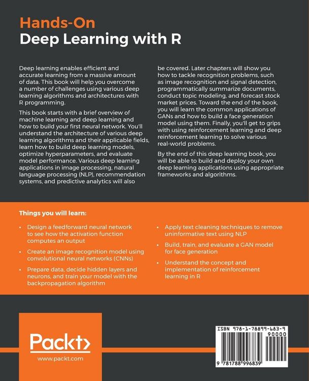 Produktbild: Hands-On Deep Learning with R