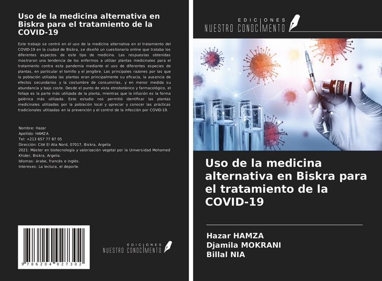 Produktbild: Uso de la medicina alternativa en Biskra para el tratamiento de la COVID-19
