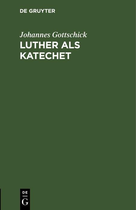 Produktbild: Luther als Katechet