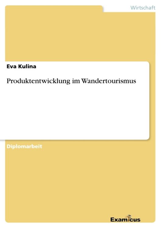 Produktbild: Produktentwicklung im Wandertourismus