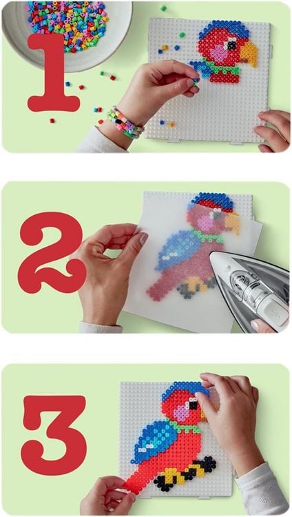 Produktbild: Hama Geschenkpackung Leuchtmotive, 3 Stiftplatten mit ca. 1500 Leuchtperlen