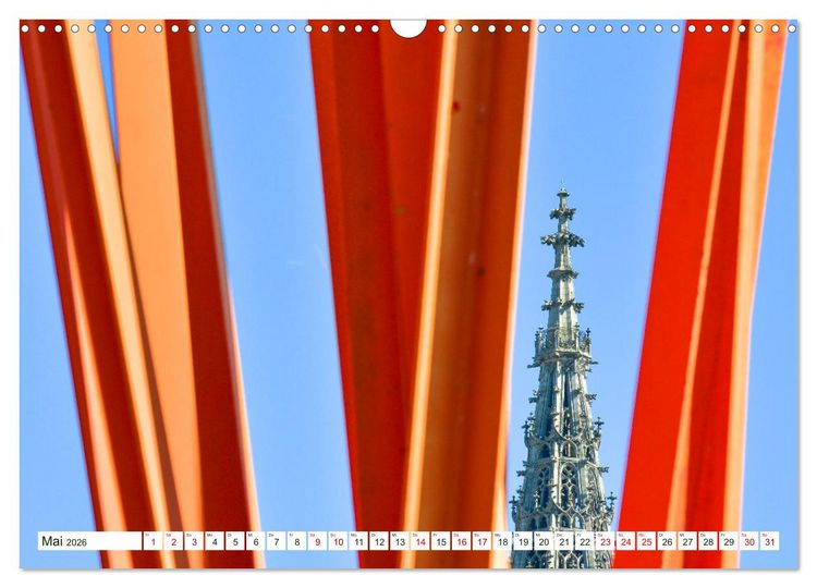 Produktbild: Ulm Gestern und Heute (Wandkalender 2026 DIN A3 quer), CALVENDO Monatskalender