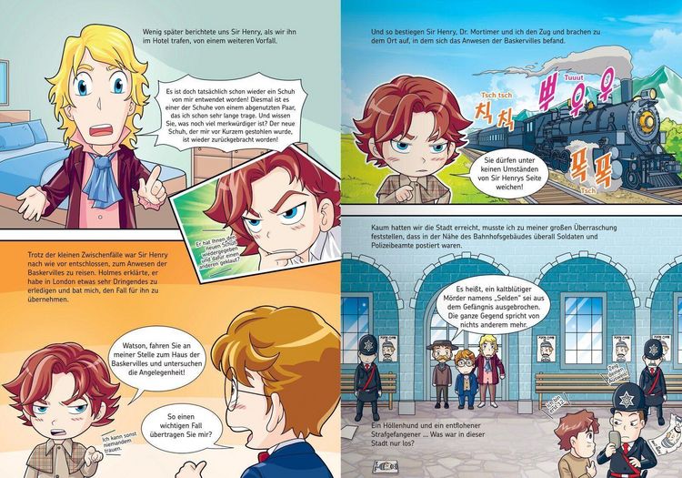 Produktbild: Manhwa f&uuml;r Kids: Sherlock Holmes (Band 2) - Dem T&auml;ter auf der Spur