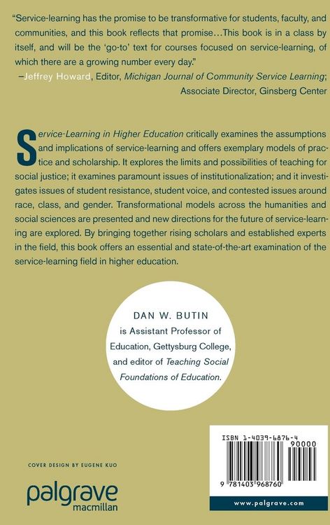 Produktbild: Service-Learning in Higher Education