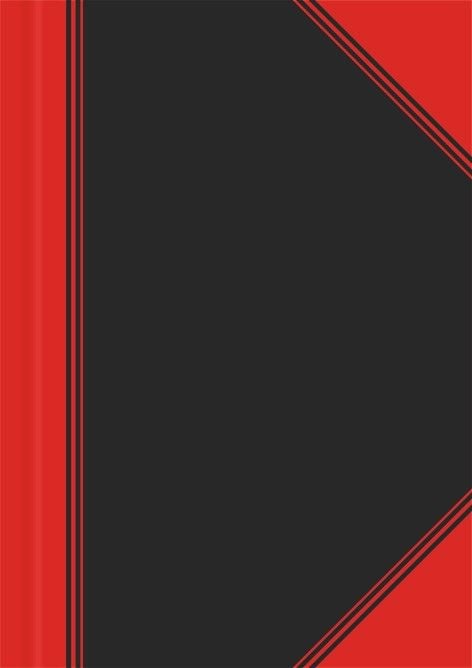 Produktbild: Landr&eacute; China Kladde A6 blanko 96 Blatt schwarz/rot