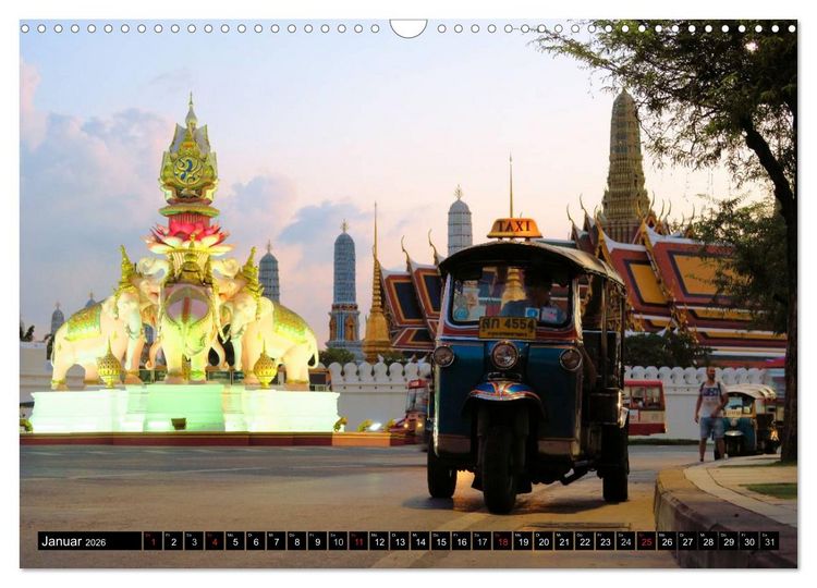 Produktbild: Bangkok: West trifft Fernost (Wandkalender 2026 DIN A3 quer), CALVENDO Monatskalender