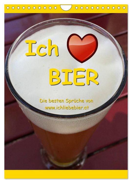 Produktbild: Ich liebe Bier (Wandkalender 2026 DIN A4 hoch), CALVENDO Monatskalender