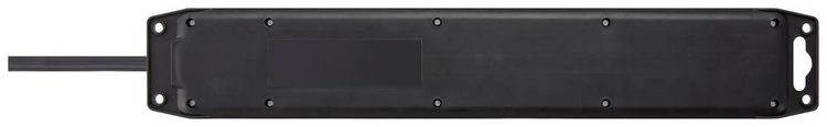 Produktbild: Sygonix SY-5145342 Steckdosenleiste Schwarz, Standard-Gr&uuml;n (seidenmatt) Schutzkontakt 1St.